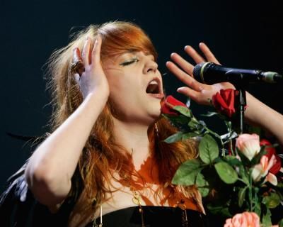 Florence and the Machine on stage at Teenage Cancer Trust Royal Albert Hall 2002
