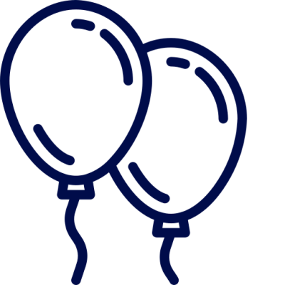Icon showing two balloons
