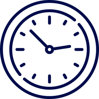Icon showing a clock