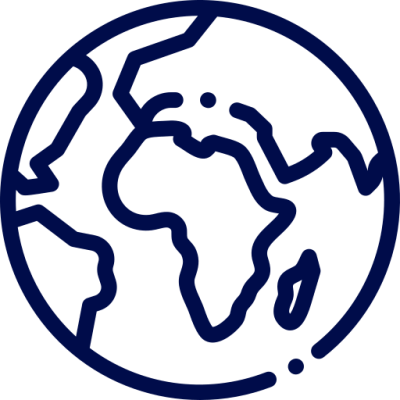 Icon showing planet Earth