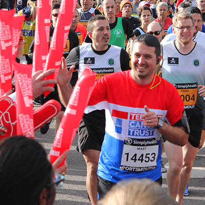 Teenage Cancer Trust running in the south east