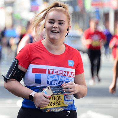 Teenage Cancer Trust runner from Wales