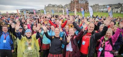 Group of Kilt walkers 