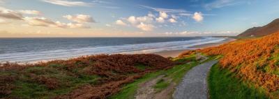 Coastal path in the sunshine