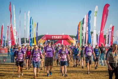 Participants set off from the start line