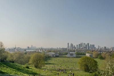 Views of London from the challenge route