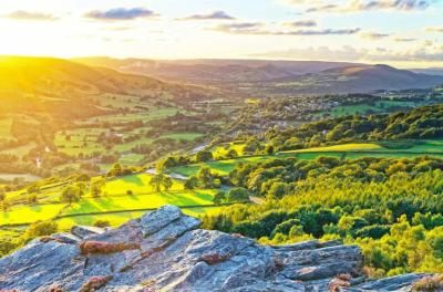 Gorgeous views of the Peak District from the route