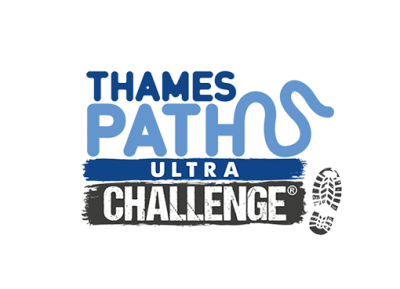 Thames Path Ultra Challenge logo with shoeprint